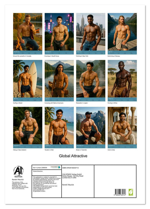 Global Attractive (CALVENDO Monthly Calendar 2026)