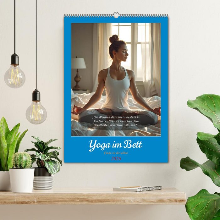 Yoga im Bett (CALVENDO Wandkalender 2026)