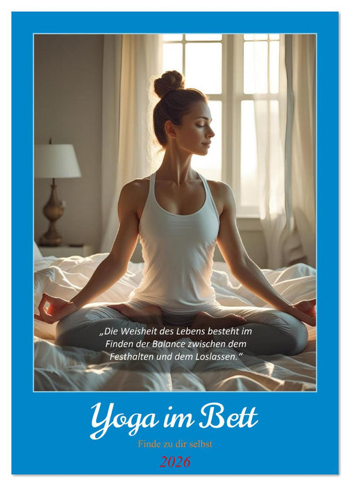 Yoga im Bett (CALVENDO Wandkalender 2026)