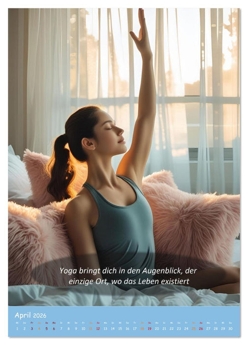 Yoga im Bett (CALVENDO Wandkalender 2026)