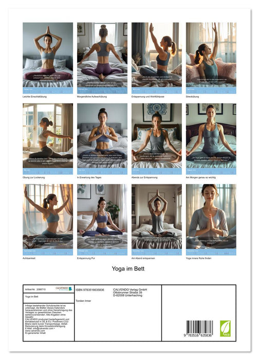 Yoga im Bett (CALVENDO Premium Wandkalender 2026)