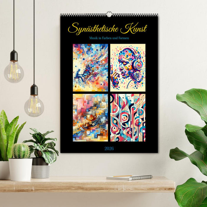 Synästhetische Kunst - Musik in Farben und Formen (CALVENDO Wandkalender 2026)