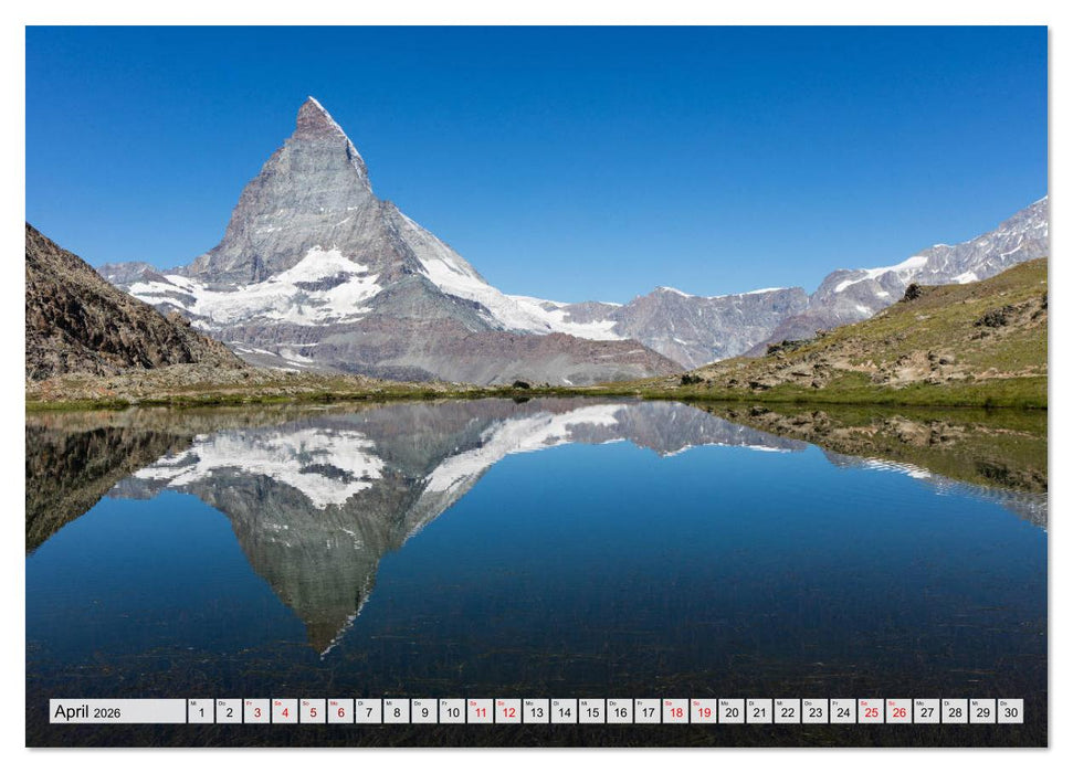 Die 12 dominantesten Berge der Alpen (CALVENDO Wandkalender 2026)