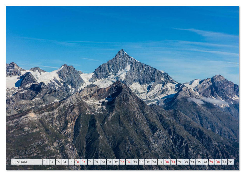 Die 12 dominantesten Berge der Alpen (CALVENDO Wandkalender 2026)