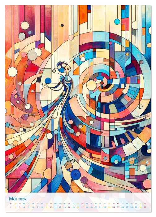 Synästhetische Kunst - Musik in Farben und Formen (CALVENDO Premium Wandkalender 2026)