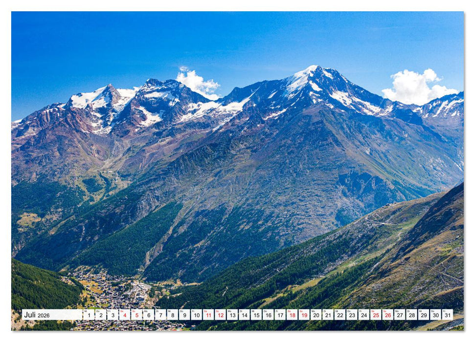 Die 12 dominantesten Berge der Alpen (CALVENDO Premium Wandkalender 2026)