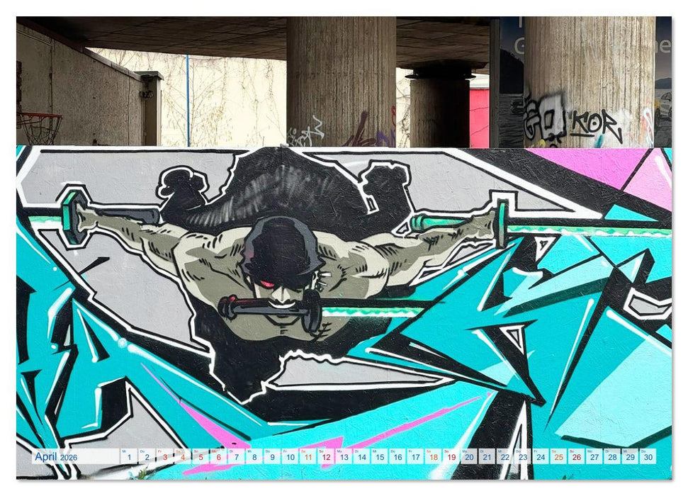 Streetart in Halle an der Saale (CALVENDO Wandkalender 2026)