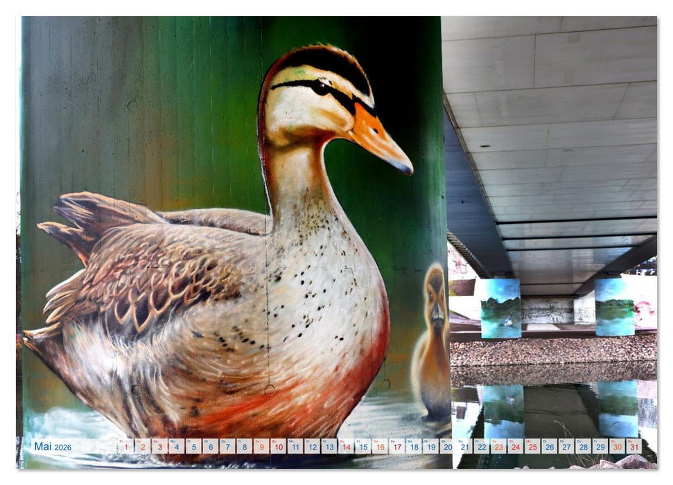 Streetart in Halle an der Saale (CALVENDO Wandkalender 2026)