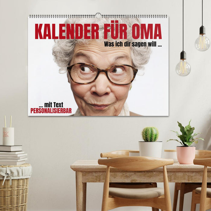 Kalender für Oma - Was ich dir sagen will (CALVENDO Wandkalender 2026)