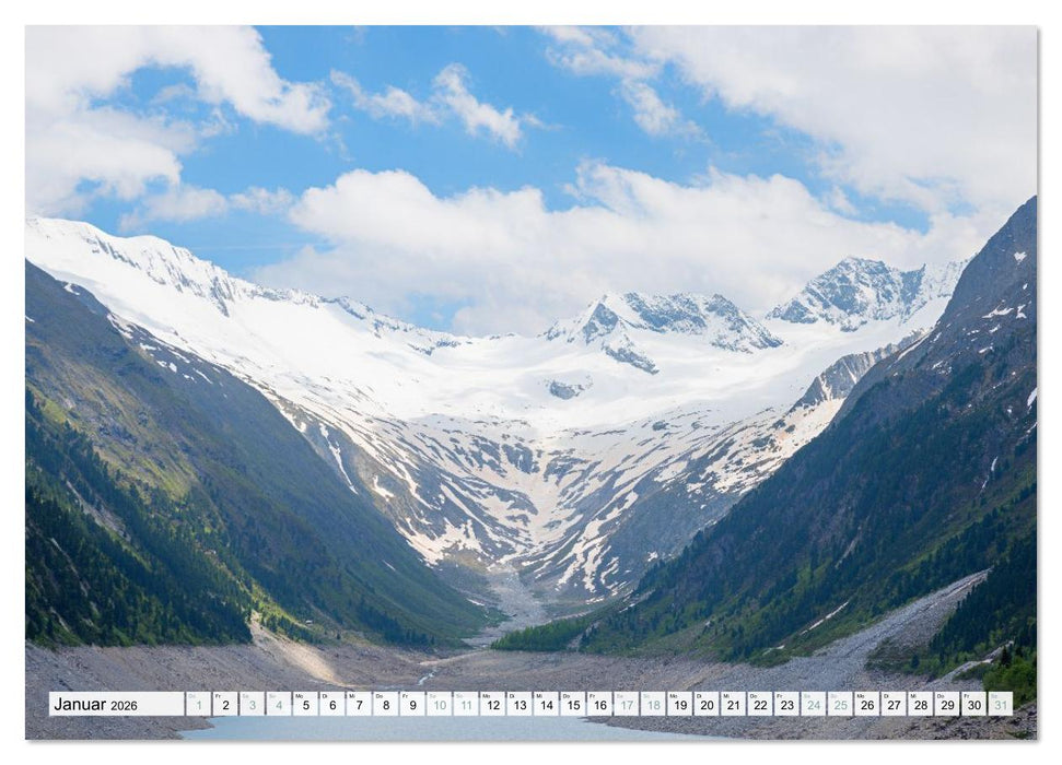Zillertal - Bergidylle rund um Mayrhofen 2026 (CALVENDO Premium Wandkalender 2026)
