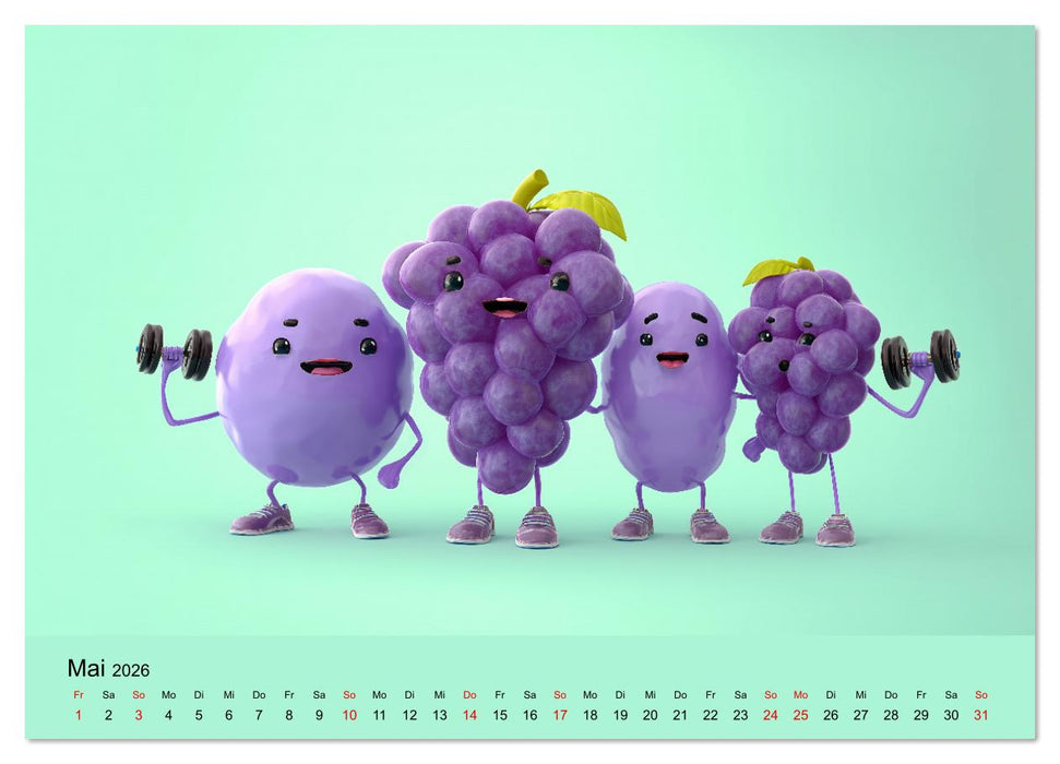 Esse ich nicht! Der freche Kinderkalender mit Obst & Gemüse (CALVENDO Wandkalender 2026)