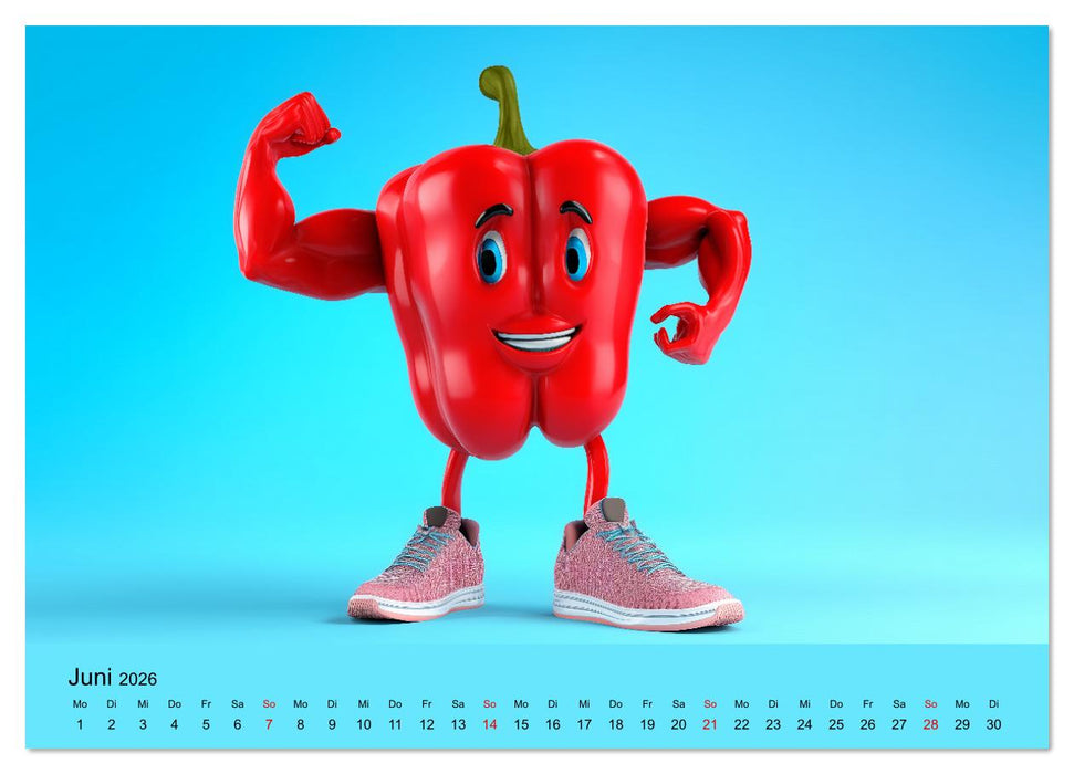 Esse ich nicht! Der freche Kinderkalender mit Obst & Gemüse (CALVENDO Wandkalender 2026)