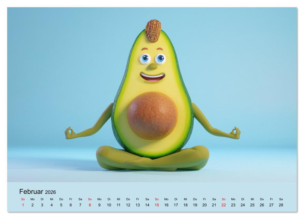 Esse ich nicht! Der freche Kinderkalender mit Obst & Gemüse (CALVENDO Premium Wandkalender 2026)
