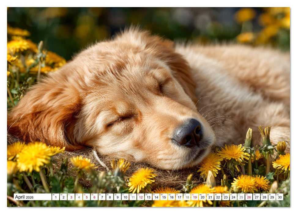 GUTE NACHT - Schlafende Tiere, traumhaft schön (CALVENDO Premium Wandkalender 2026)