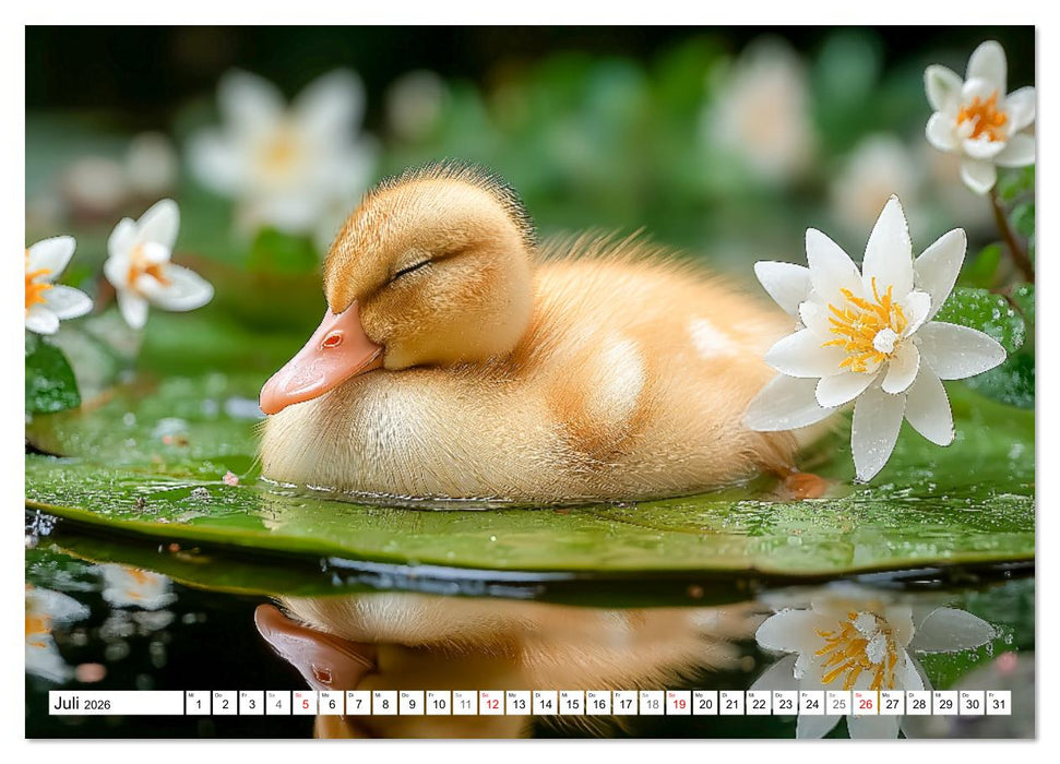 GUTE NACHT - Schlafende Tiere, traumhaft schön (CALVENDO Premium Wandkalender 2026)