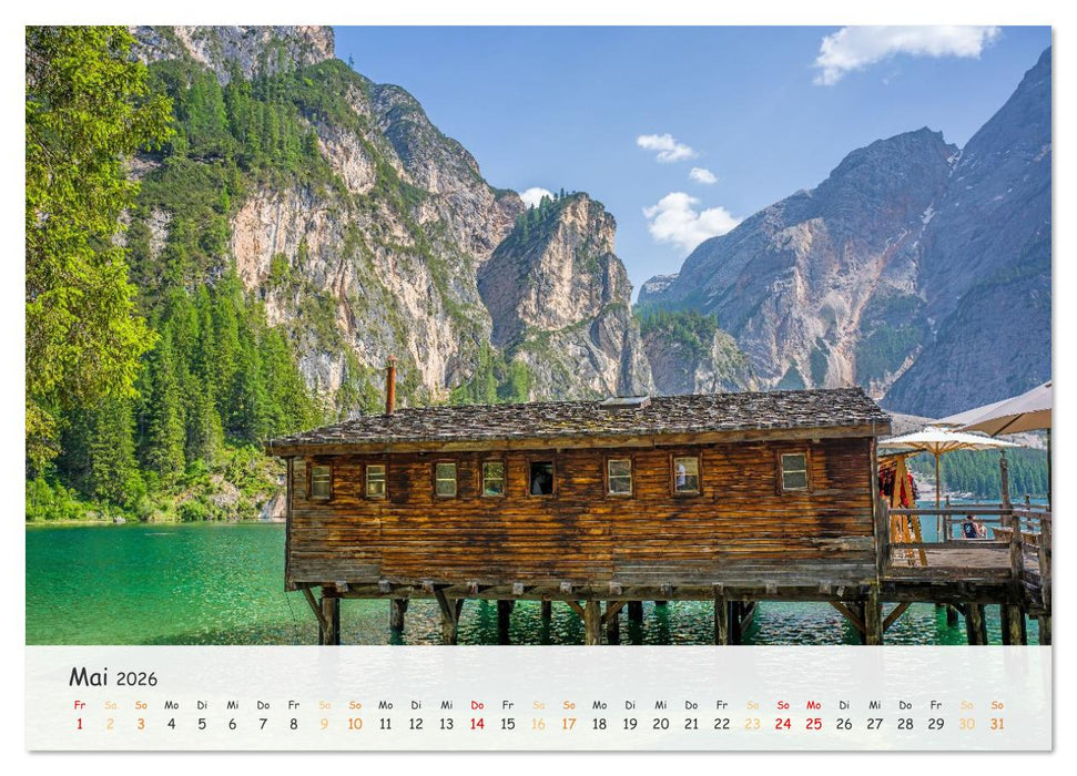 Pragser Wildsee - Traumziel in den Dolomiten (CALVENDO Wandkalender 2026)