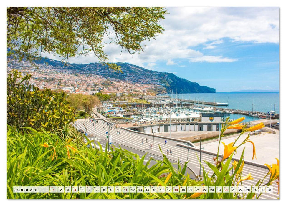 Funchal – Madeiras Seele am Atlantik (CALVENDO Wandkalender 2026)