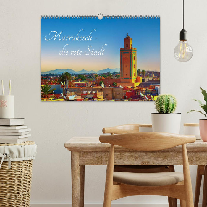 Marrakesch die rote Stadt (CALVENDO Wandkalender 2026)