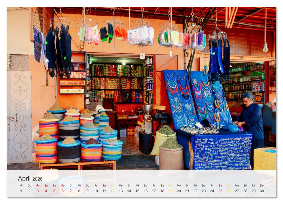 Marrakesch die rote Stadt (CALVENDO Wandkalender 2026)