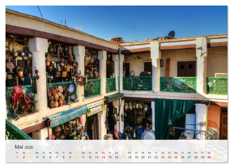 Marrakesch die rote Stadt (CALVENDO Wandkalender 2026)