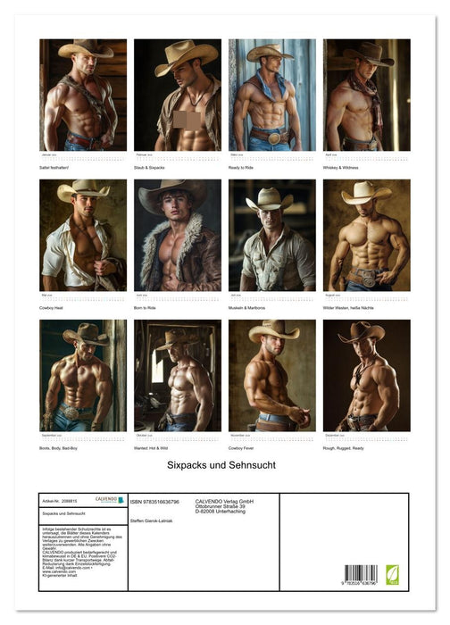 Sixpacks und Sehnsucht (CALVENDO Wandkalender 2026)
