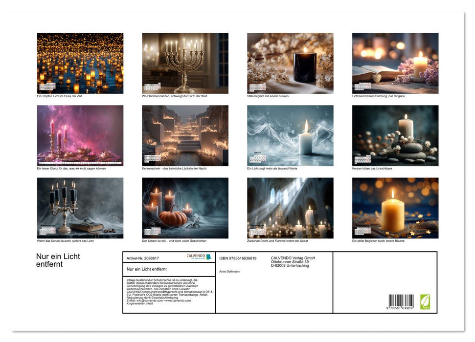 Nur ein Licht entfernt (CALVENDO Wandkalender 2026)