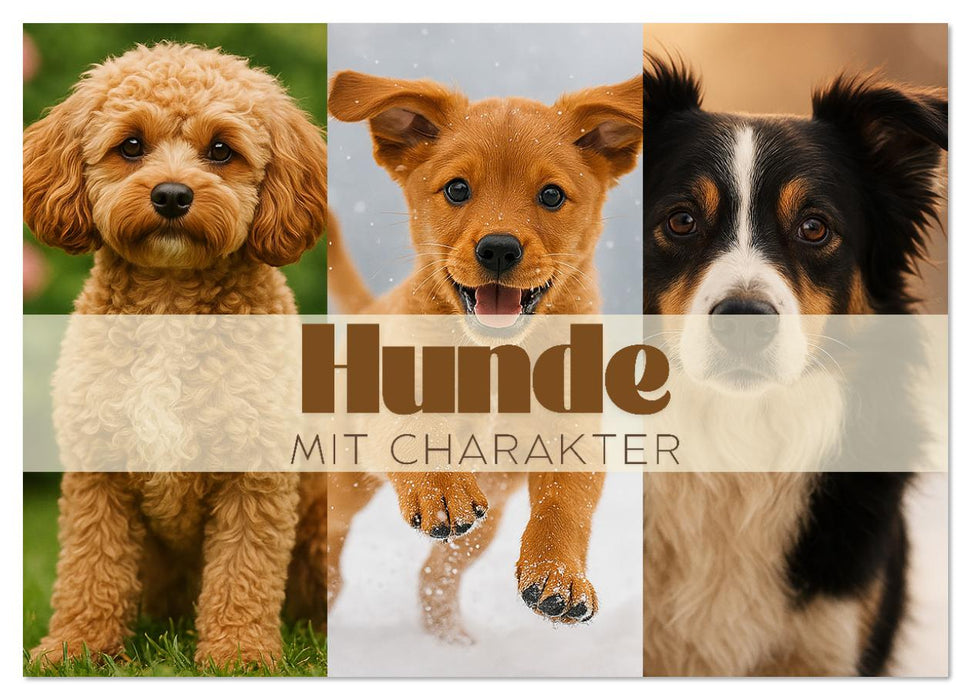 Hunde mit Charakter (CALVENDO Wandkalender 2026)