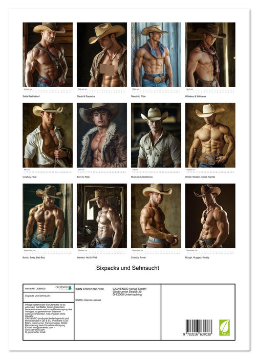 Sixpacks und Sehnsucht (CALVENDO Premium Wandkalender 2026)