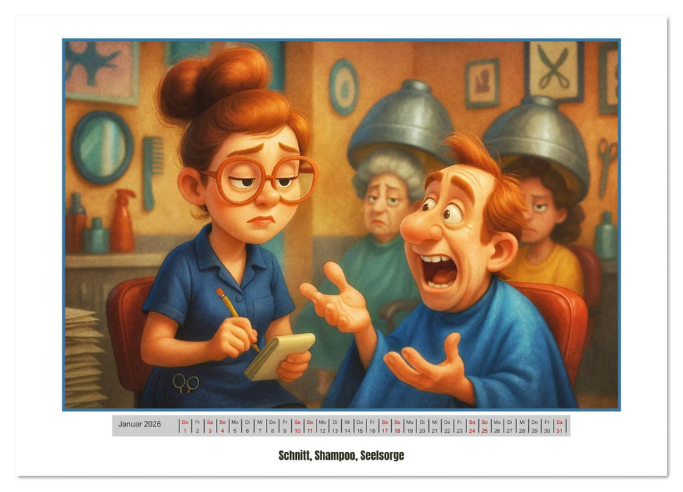 Beruflich komisch – Alltag mit Augenzwinkern (CALVENDO Premium Wandkalender 2026)