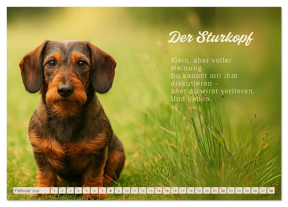 Hunde mit Charakter (CALVENDO Premium Wandkalender 2026)