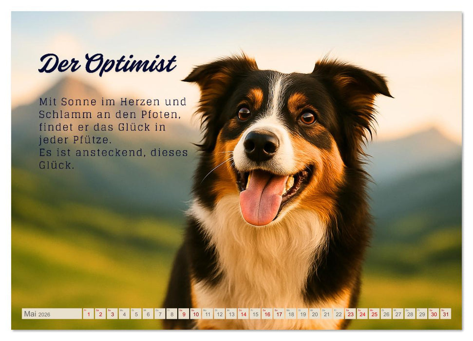 Hunde mit Charakter (CALVENDO Premium Wandkalender 2026)