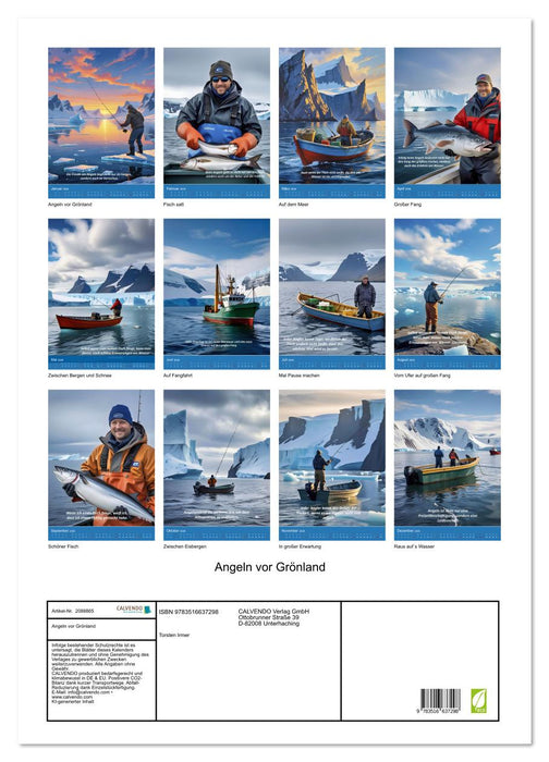 Angeln vor Grönland (CALVENDO Wandkalender 2026)