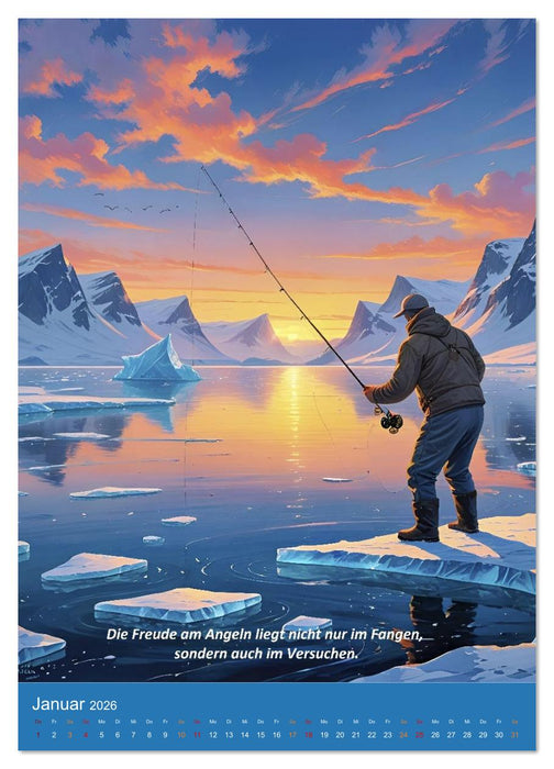 Angeln vor Grönland (CALVENDO Wandkalender 2026)