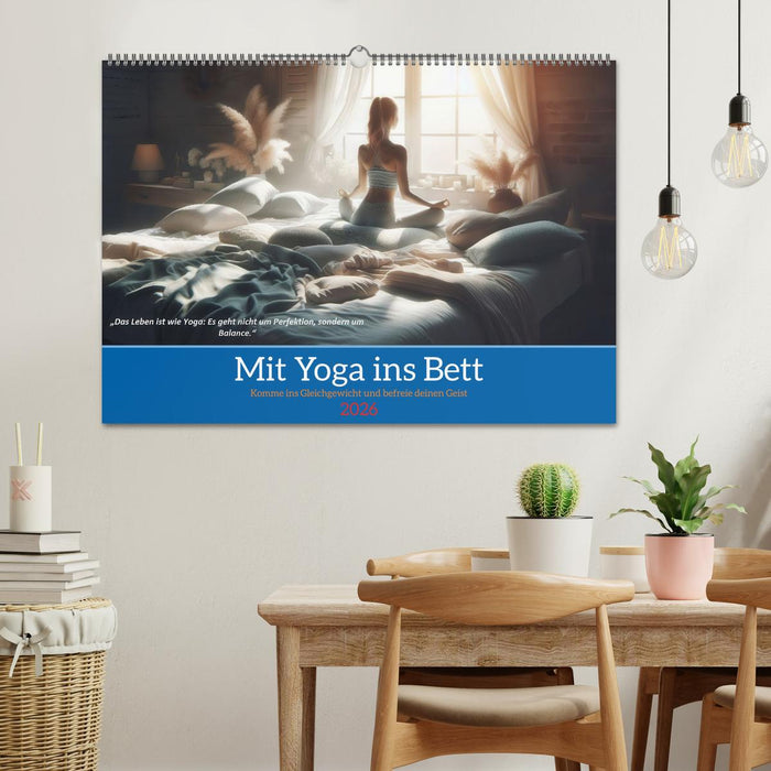 Mit Yoga ins Bett (CALVENDO Wandkalender 2026)