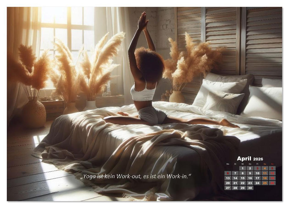 Mit Yoga ins Bett (CALVENDO Wandkalender 2026)