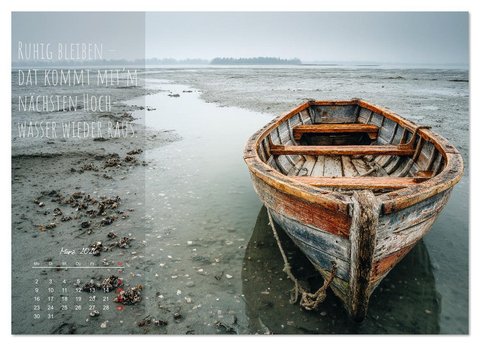 Moin Moin ist schon gesabbel - Norddeutscher Sprüche-Kalender (CALVENDO Wandkalender 2026)