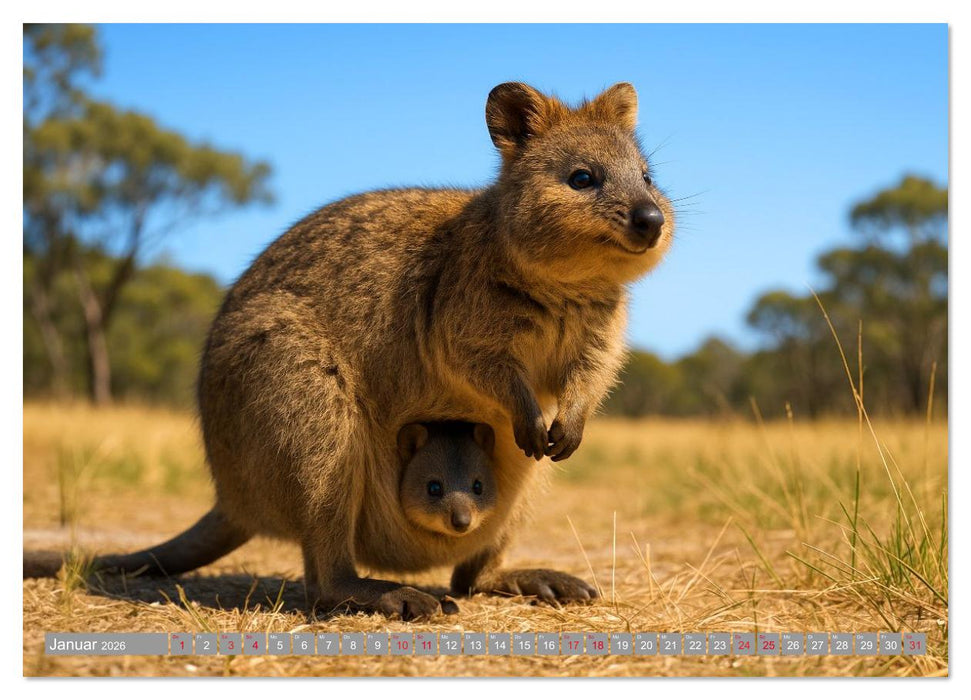 Die vielleicht nettesten Wildtiere (CALVENDO Wandkalender 2026)