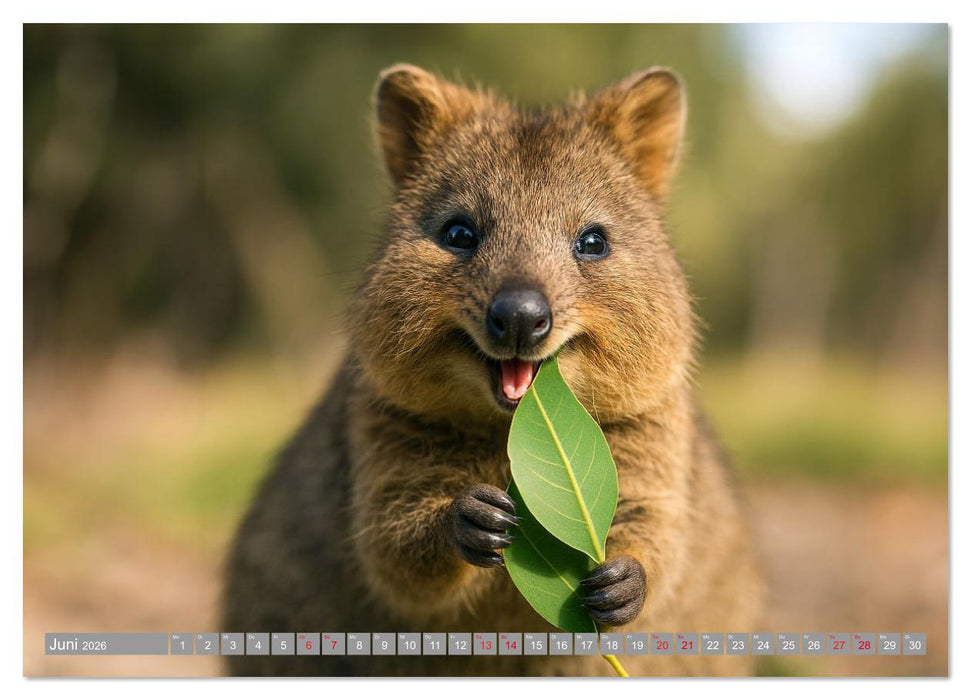 Die vielleicht nettesten Wildtiere (CALVENDO Wandkalender 2026)