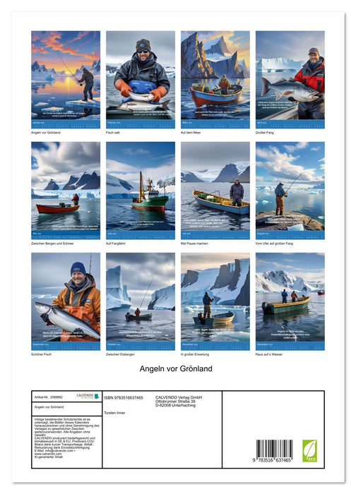 Angeln vor Grönland (CALVENDO Premium Wandkalender 2026)