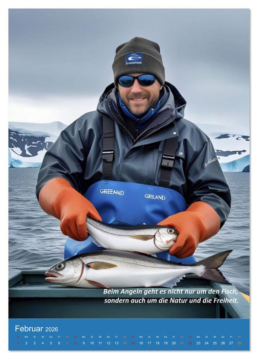 Angeln vor Grönland (CALVENDO Premium Wandkalender 2026)