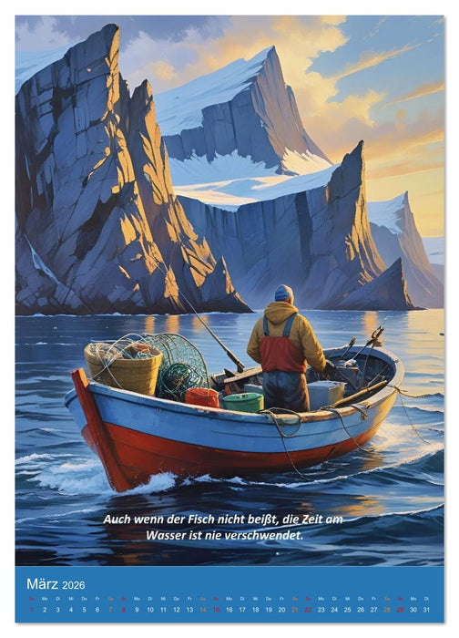 Angeln vor Grönland (CALVENDO Premium Wandkalender 2026)