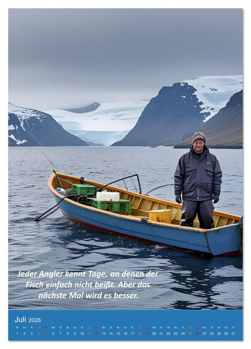 Angeln vor Grönland (CALVENDO Premium Wandkalender 2026)