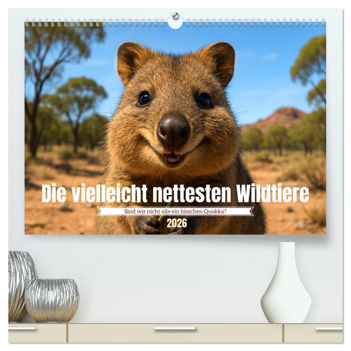 Die vielleicht nettesten Wildtiere (CALVENDO Premium Wandkalender 2026)