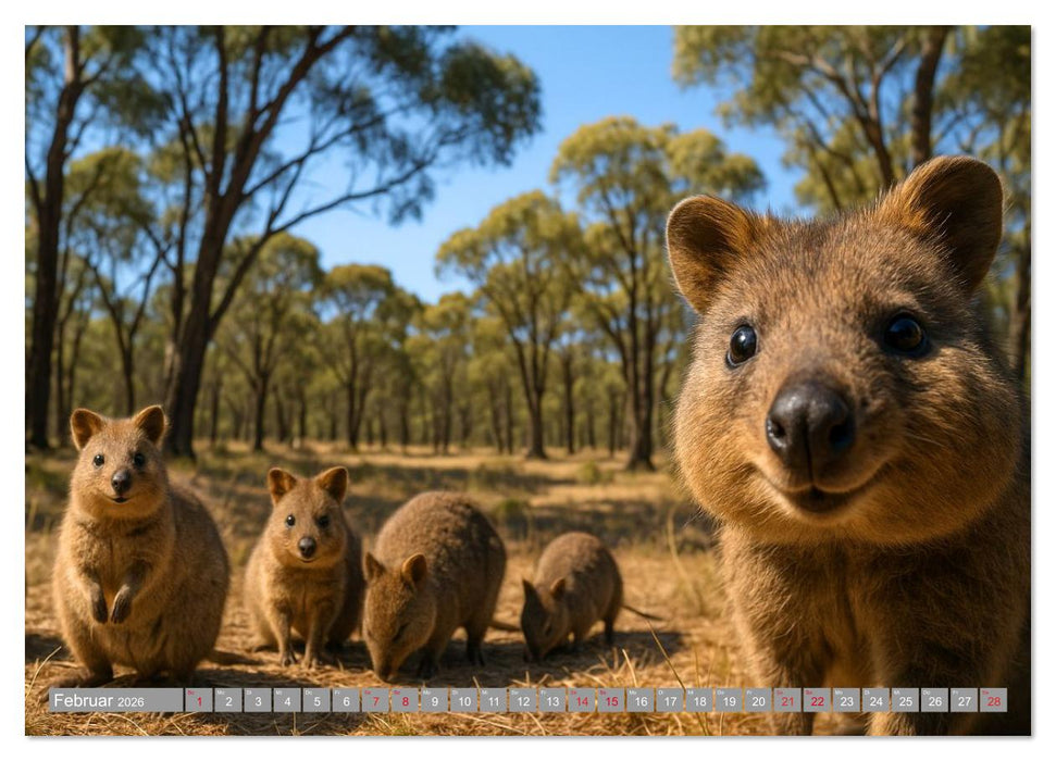 Die vielleicht nettesten Wildtiere (CALVENDO Premium Wandkalender 2026)