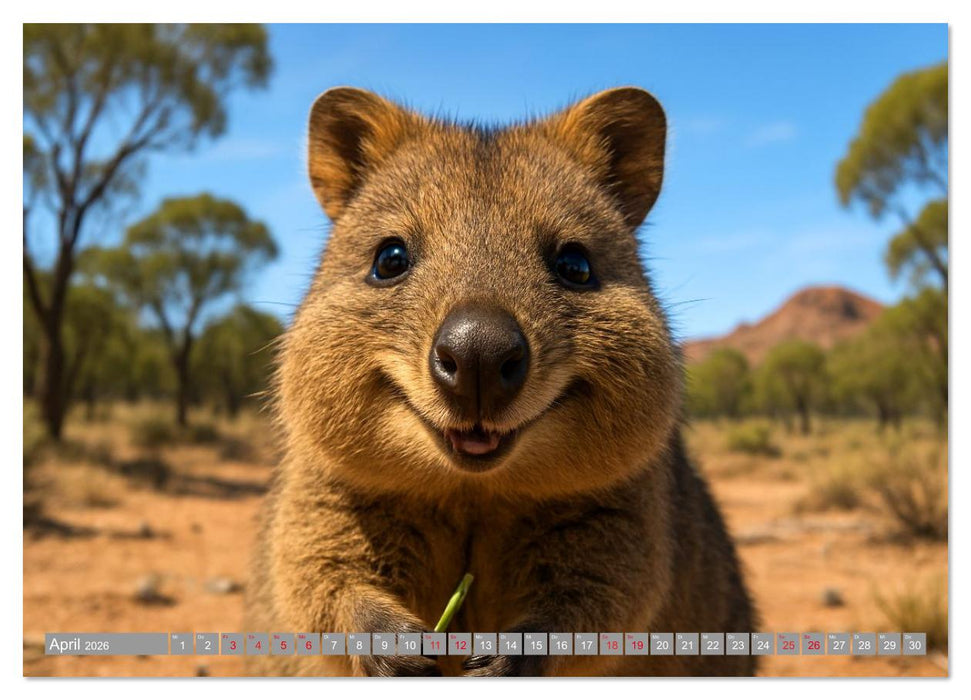Die vielleicht nettesten Wildtiere (CALVENDO Premium Wandkalender 2026)