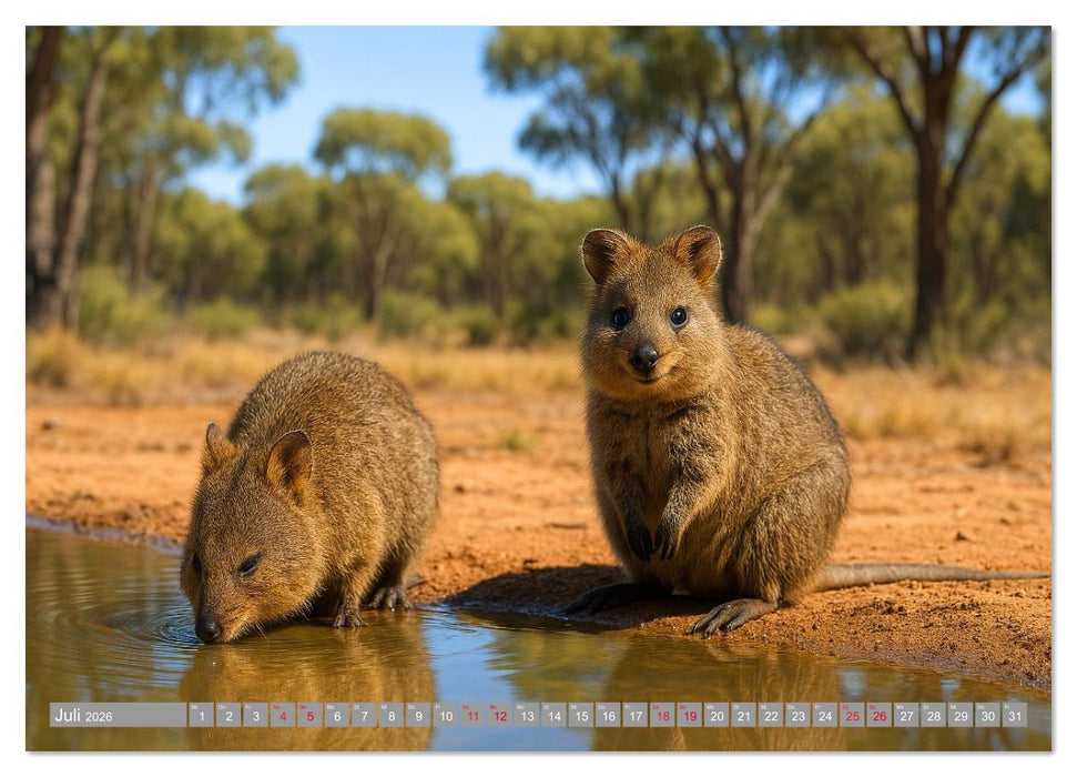 Die vielleicht nettesten Wildtiere (CALVENDO Premium Wandkalender 2026)