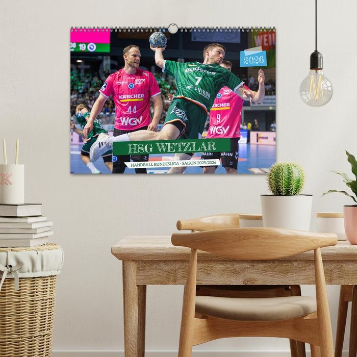 Kalender - HSG Wetzlar Handball Bundesliga Saison 2025/2026 (CALVENDO Wandkalender 2026)