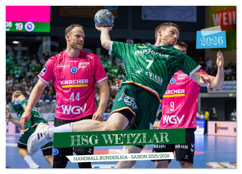 Kalender - HSG Wetzlar Handball Bundesliga Saison 2025/2026 (CALVENDO Wandkalender 2026)