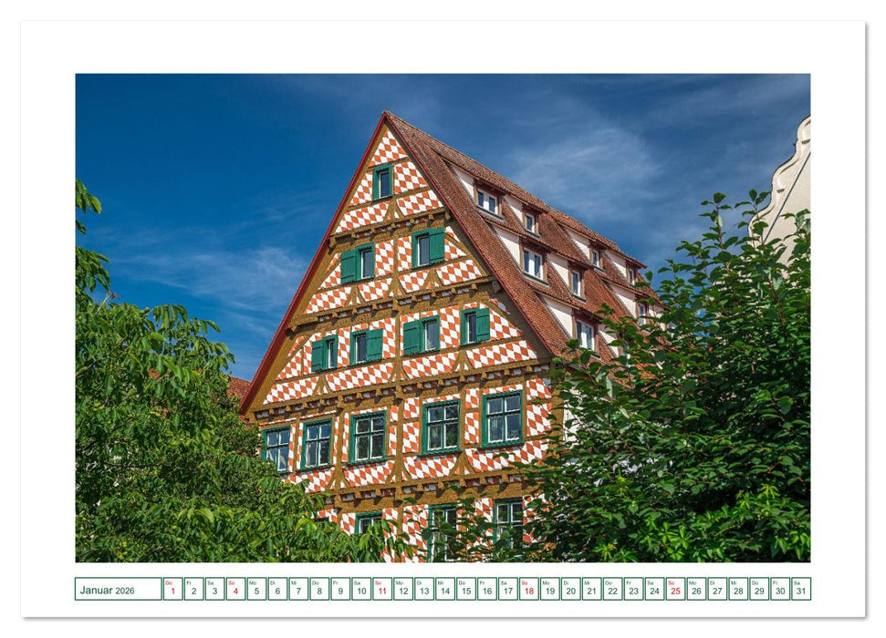 Ulm - Hübsche Großstadt an der Donau (CALVENDO Premium Wandkalender 2026)