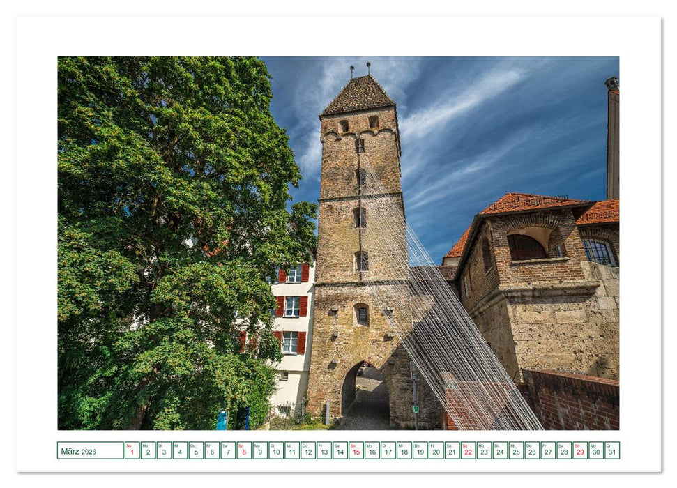 Ulm - Hübsche Großstadt an der Donau (CALVENDO Premium Wandkalender 2026)